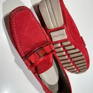 Calvin Klein Men\'s Loafers size 10 Swede RED Calvin Klein Red Dress Shoes for Men for sale | eBay main image 4